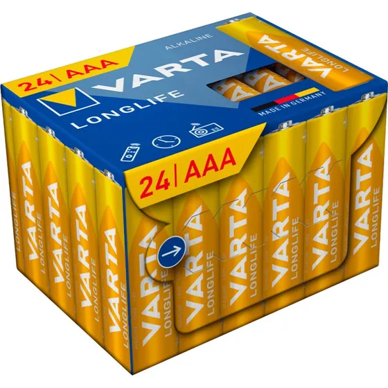 Varta Longlife AAA LR03 24 stk. - Alkaline batterier
