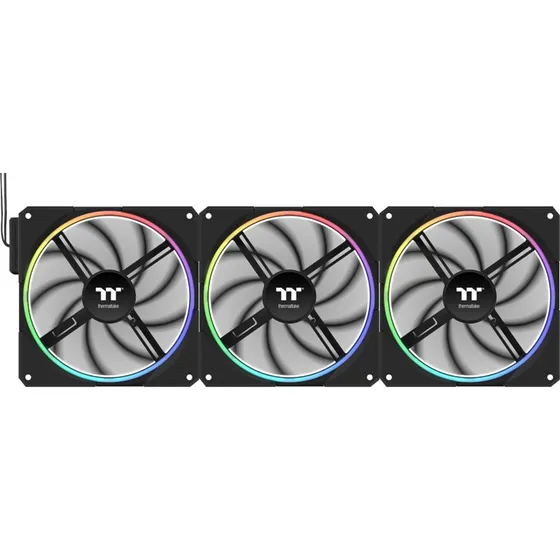 Thermaltake TS140 EX RGB 140mm PC-køleblæser (3 stk.) - Sort