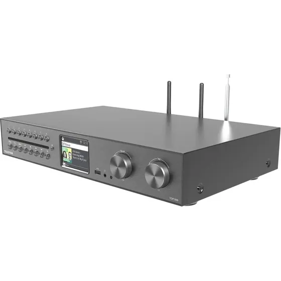 Telestar TOP 550 internetradio, sort/metallic med Bluetooth og DAB+