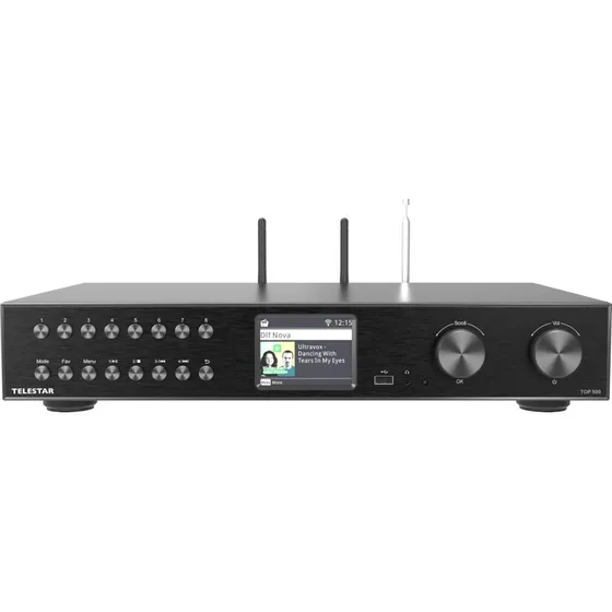 Telestar TOP 500 Sort HiFi-Internetradio med Bluetooth og LAN
