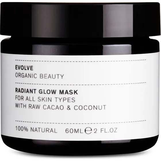 Evolve Radiant Glow Mask 60 ml med blåbærpartikler
