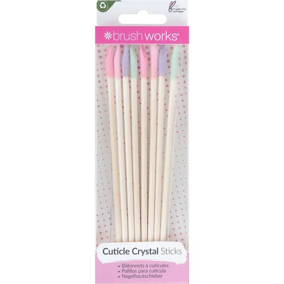 Brushworks Cuticle Crystal Sticks 8 stk