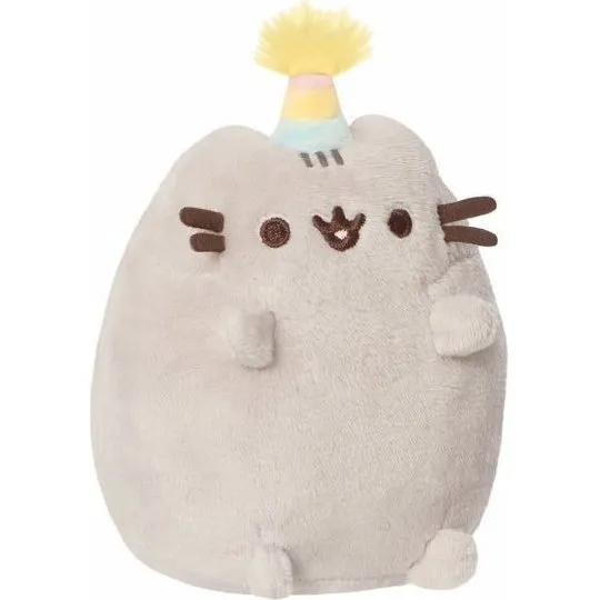 Pusheen - Plush-bamse med fødselsdagshat (12 cm)
