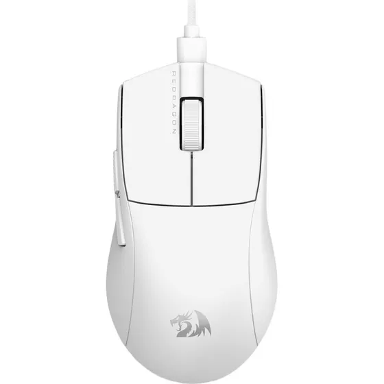 Redragon M724W K1NG Hvid Mus med 12400 DPI og USB-C