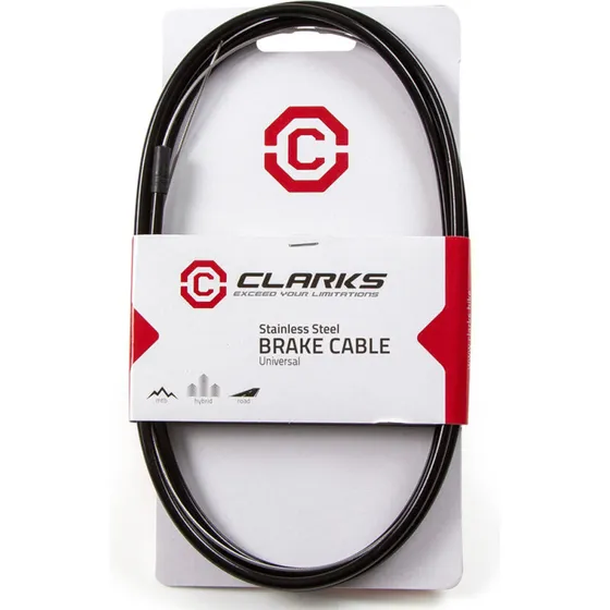 Clarks Universal SS bremsekabel 2100/2000 mm, sort