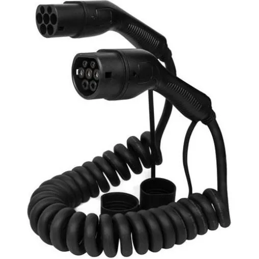 Defenzo Spiro AC11 7 m type 2 ladekabel, sort