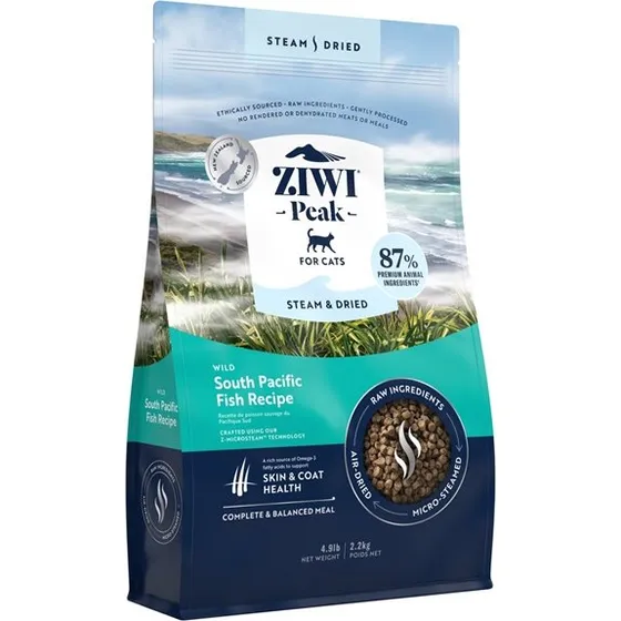 ZiwiPeak Cat Steam & Dried Fish, 2.2 kg – Kort dato
