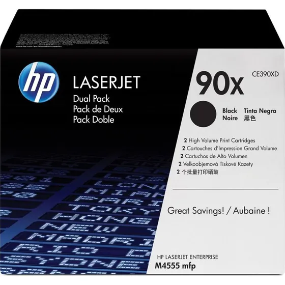 HP 90X Sort Toner, 2x Høj Kapacitet, 48.000 Sider