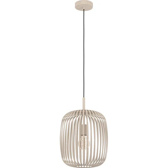 EGLO Romazzina Pendel E27 Sand, Hårdkabel