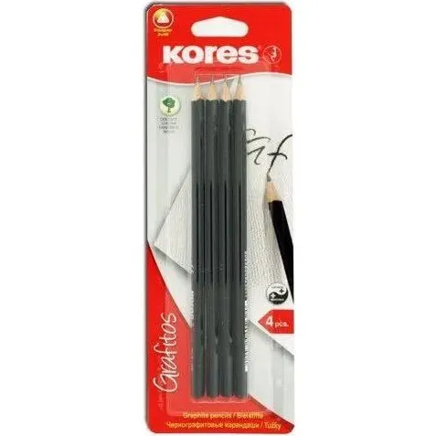 Kores Grafitos HB 4-pack Trekantformede Blyanter