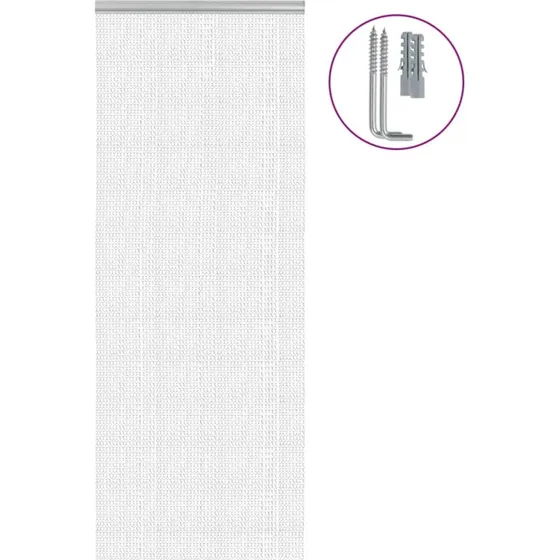 vidaXL Insektskærm til Dør 80x201 cm Aluminium