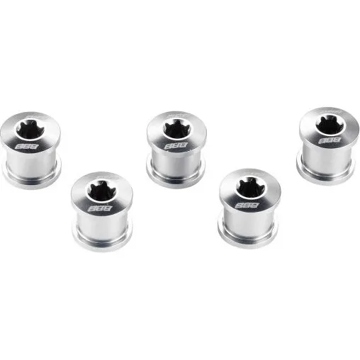 BBB Cycling Hexstars klingebolte til dobbelt kranksæt, sort (5 stk)