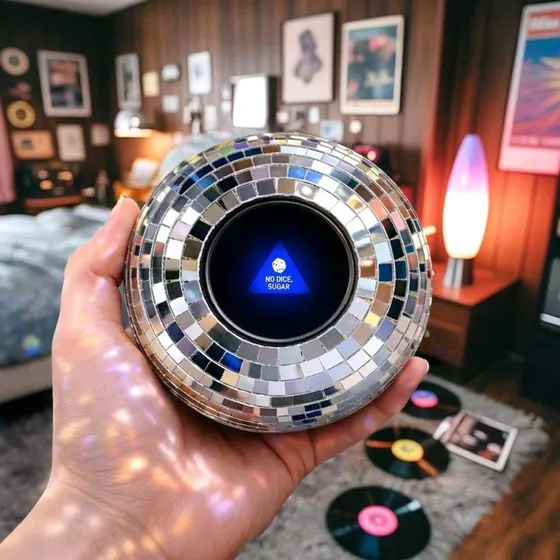 Mikamax Disco Decision Ball – Sjov retro-diskokugle til beslutningstagning