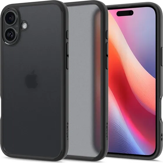 Spigen Ultra Hybrid Cover til iPhone 16 Plus, Frost Sort