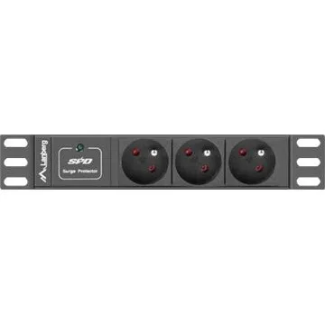 Lanberg PDU-03E-0200-IEC-BK 3-stik 10A 2m sort