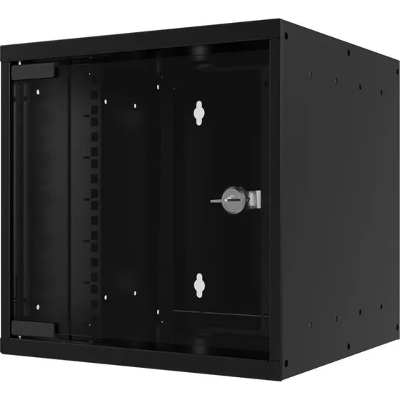 EFB Elektronik WGB-1004TS.30 9U vægmonteret rackskab, sort, glasdør