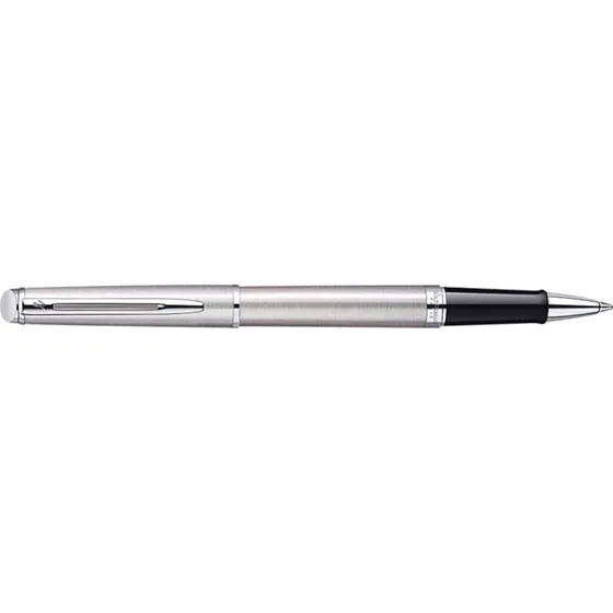 Waterman Hémisphère Rollerball Pen, Rustfrit Stål, Fin, Sort, Gaveæske