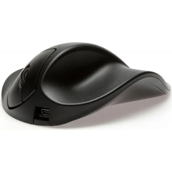 BakkerElkhuizen HandShoeMouse Extra Small Sort, Ergonomisk Højrehåndsmus