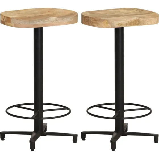vidaXL Barstole 2 stk. 66 cm massivt mangotræ
