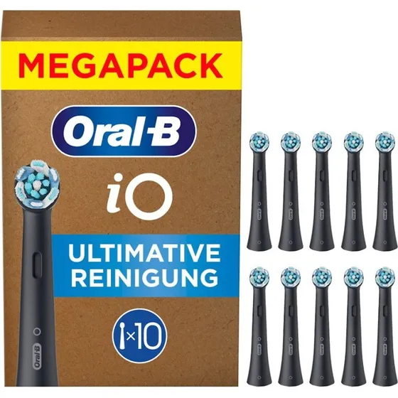 Oral-B iO Ultimate Clean Børstehoveder, Sort, 10 stk.
