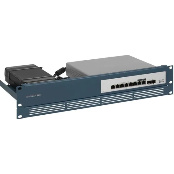Rackmount.IT RM-CI-T18, 1,3U, blå, rackbeslag til firewall