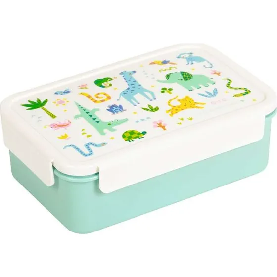 A Little Lovely Company Jungle Bento Madkasse 22 x 7 x 14,5 cm
