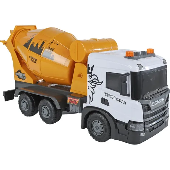 Scania Betonblander med Lys og Lyd, 20x56x30 cm, Orange og Hvid, 3+ år
