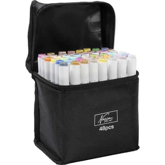 Nassau Pastel Round Dual Markers 48 Pcs
