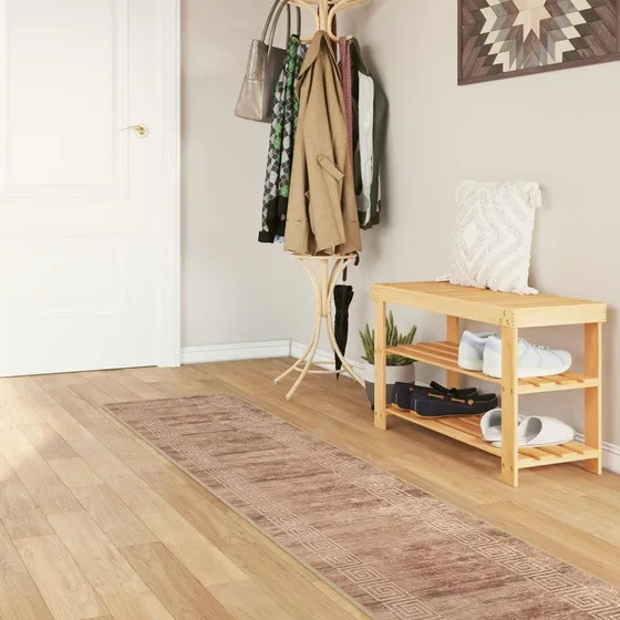 vidaXL Tæppe Runner Marsa Hvid 50 x 350 cm