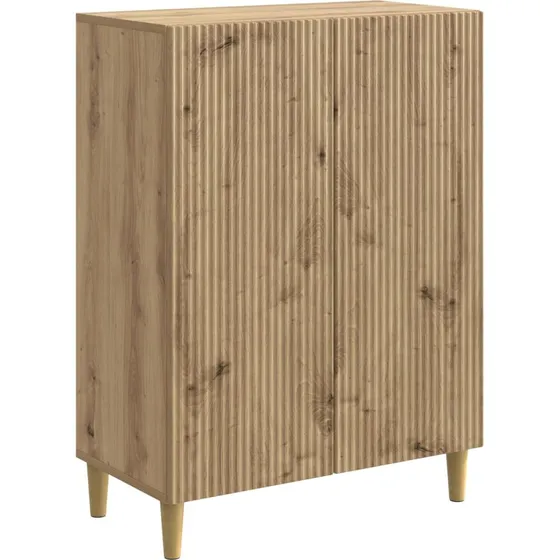 vidaXL Artisan-eg Sideboard 66 x 34,5 x 90 cm Konstrueret Træ