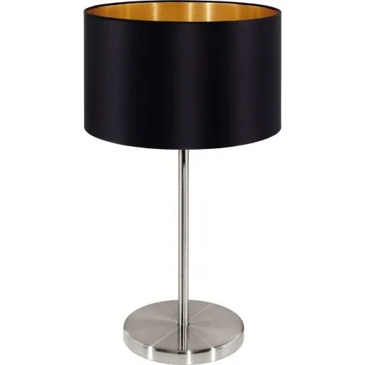 Eglo Maserlo bordlampe, sort/guld