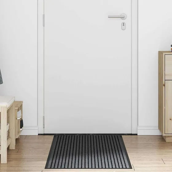 vidaXL Dørmåtte Sort 60 x 150 cm Polypropylen