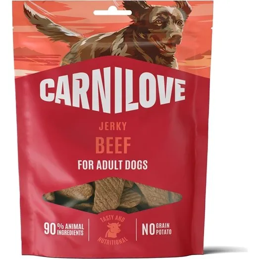 Carnilove Meat Jerky, Røget Oksekød, 100g