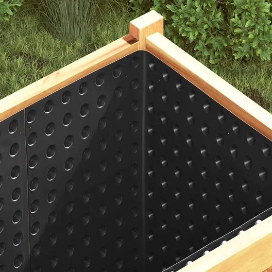 vidaXL Dimpled Drænplade 2 x 20 m Sort HDPE