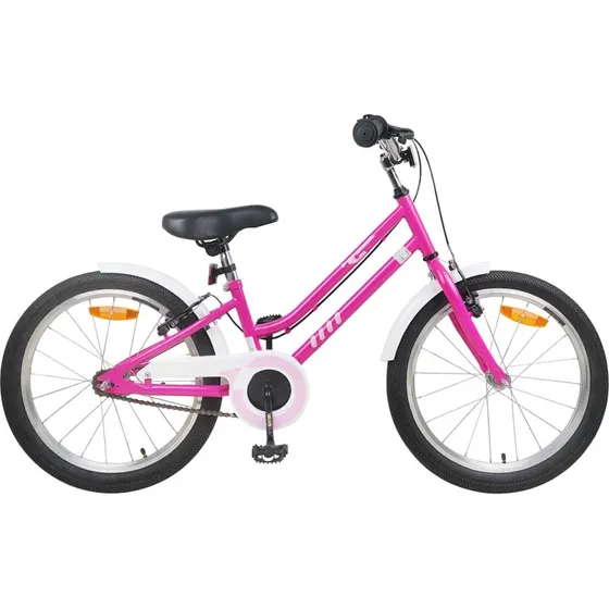 vidaXL Børnecykel 20 tommer Pink Hvid 6-11 år