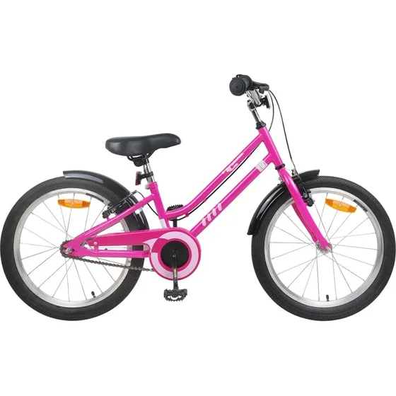 vidaXL Børnecykel 22 tommer Pink Sort 7-12 år