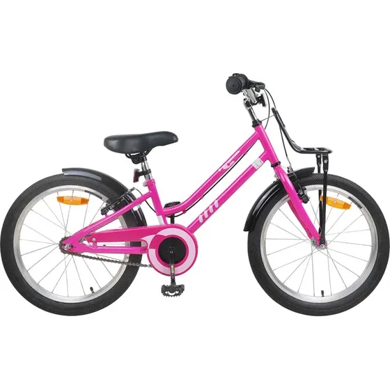vidaXL Børnecykel 22 tommer Pink Sort 7-12 år