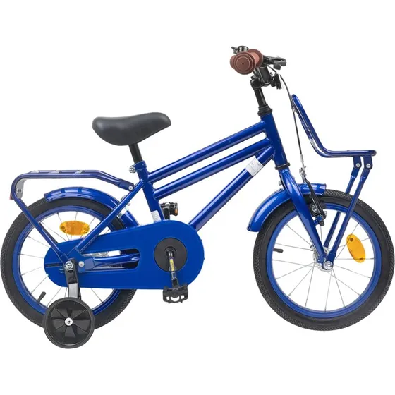 vidaXL Børnecykel 12 tommer, mørk blå, til 2-4 år