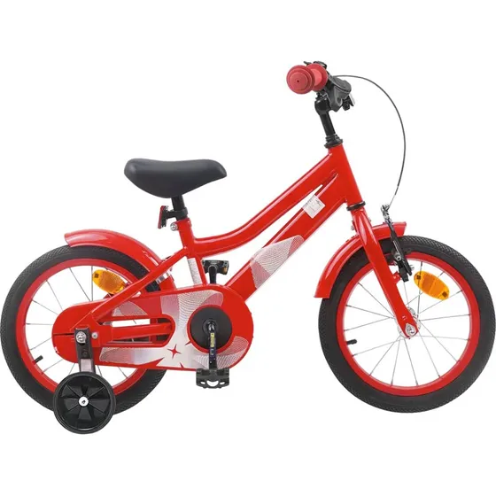 vidaXL Børnecykel 14 tommer, rød, 3-5 år
