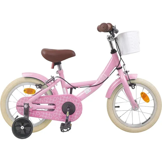 vidaXL Børnecykel 12 tommer Lys pink til 2-4 år
