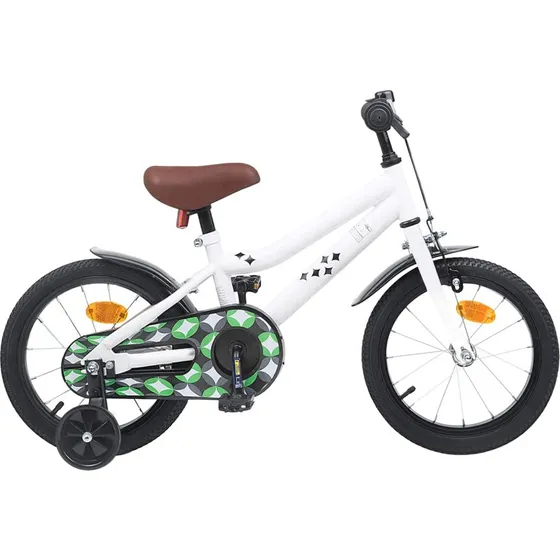 vidaXL Børnecykel 12 tommer, hvid, til 2-4 år