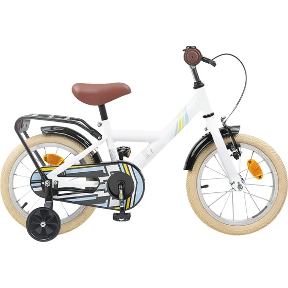 vidaXL Børnecykel 12 tommer Hvid til 2-4 år