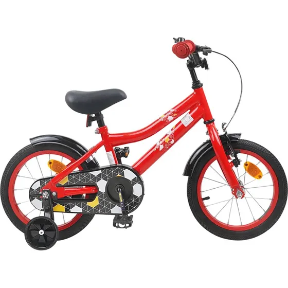 vidaXL Børnecykel 14 tommer, rød, til 3-5 år