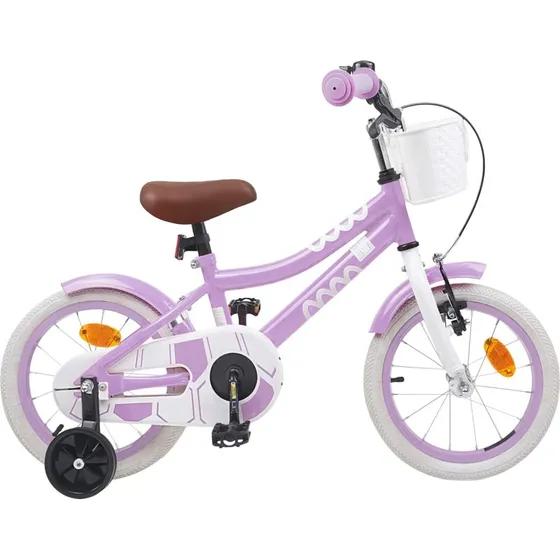 vidaXL Børnecykel 16 tommer til 4-6 år, Lilla