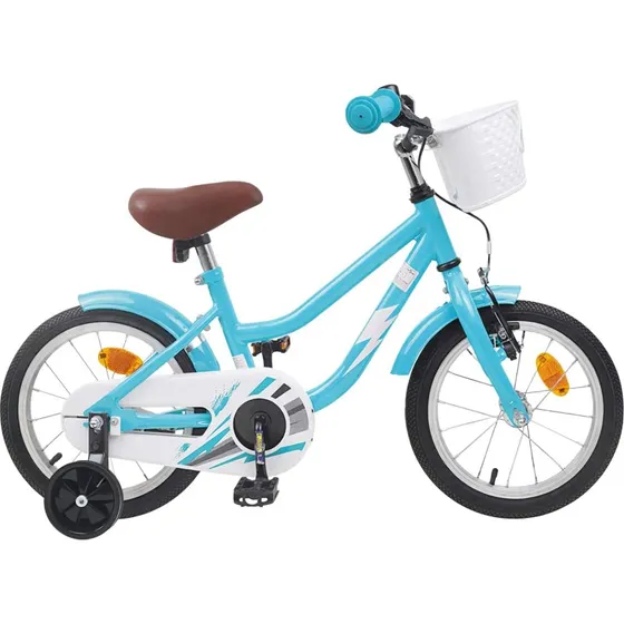 vidaXL Børnecykel 14 tommer Lyseblå 3-5 år