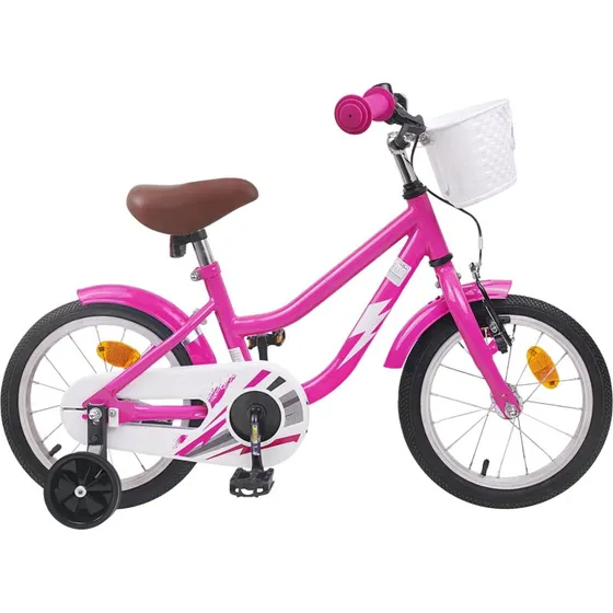 vidaXL Børnecykel 16 tommer Mørk pink 4-6 år