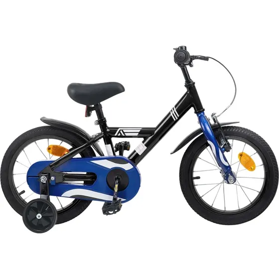 vidaXL Børnecykel 12 tommer Sort 2-4 år