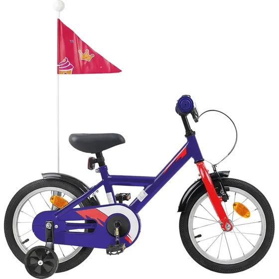 vidaXL Børnecykel 16 tommer, mørk blå, til 4-6 år