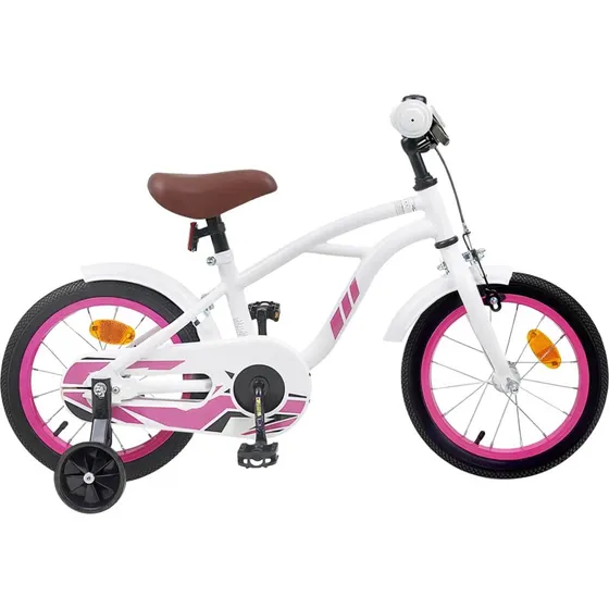 vidaXL Børnecykel 12 tommer Hvid 2-4 år