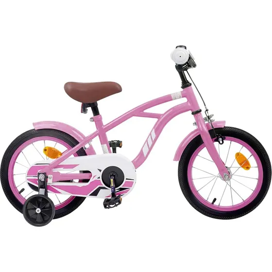 vidaXL Børnecykel 12 tommer Lys pink 2-4 år